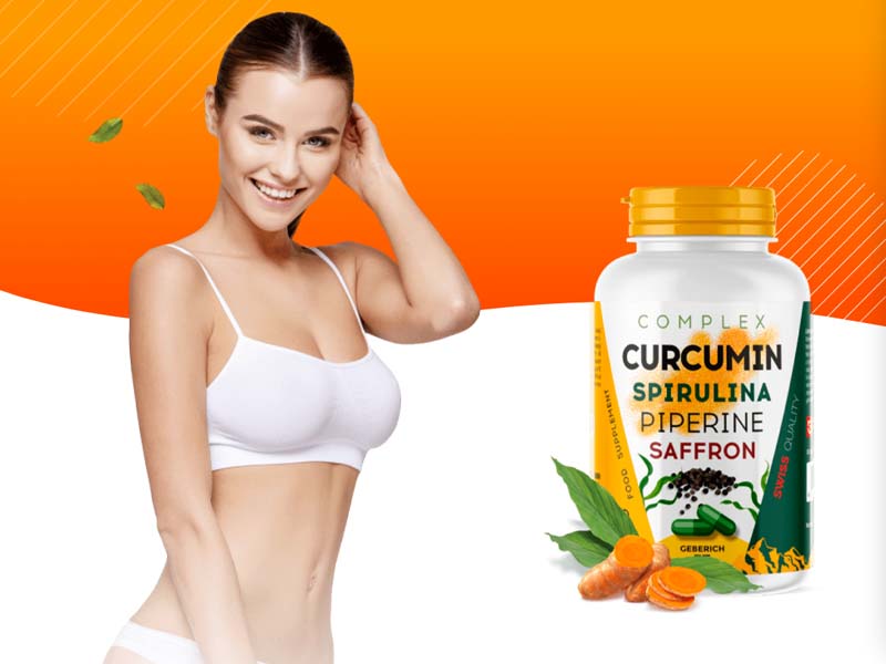 Curcumin, Spirulina, Piperine e Zafferano